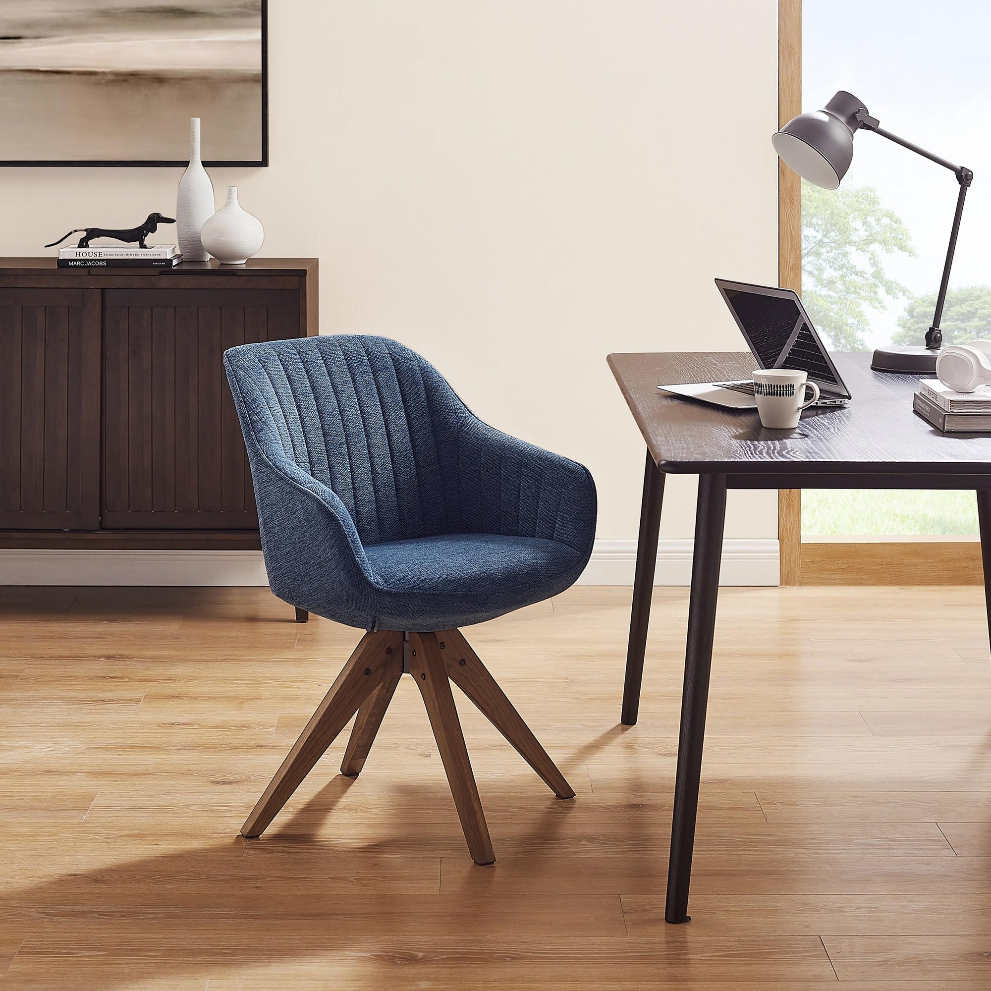 Blue Zouron Accent Chair - From Where - 