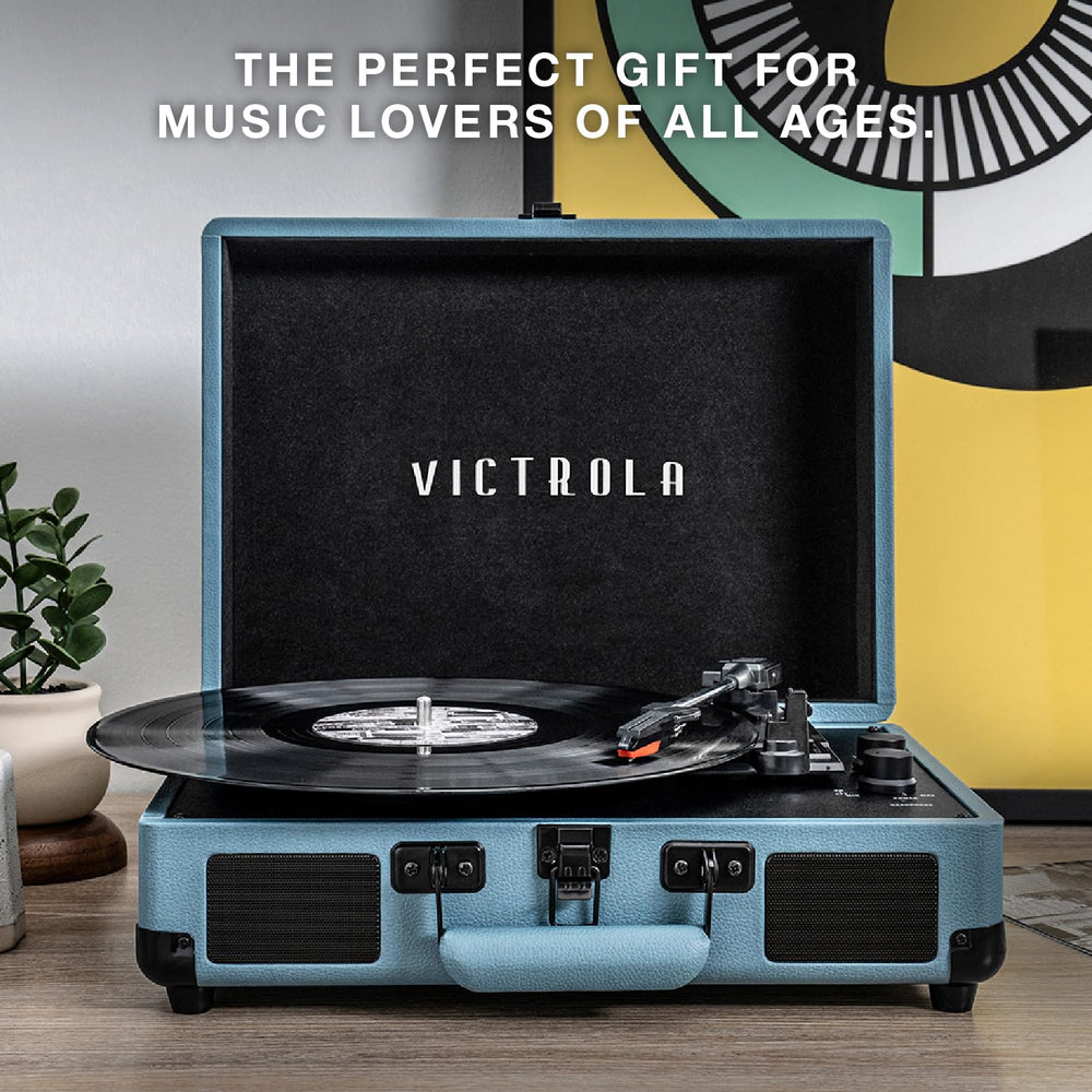 Bluetooth Portable Suitcase Record Player - From Where - 