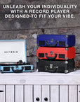 Bluetooth Portable Suitcase Record Player - From Where - 