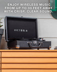 Bluetooth Portable Suitcase Record Player - From Where - 