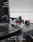 Bluetooth Portable Suitcase Record Player - From Where - 