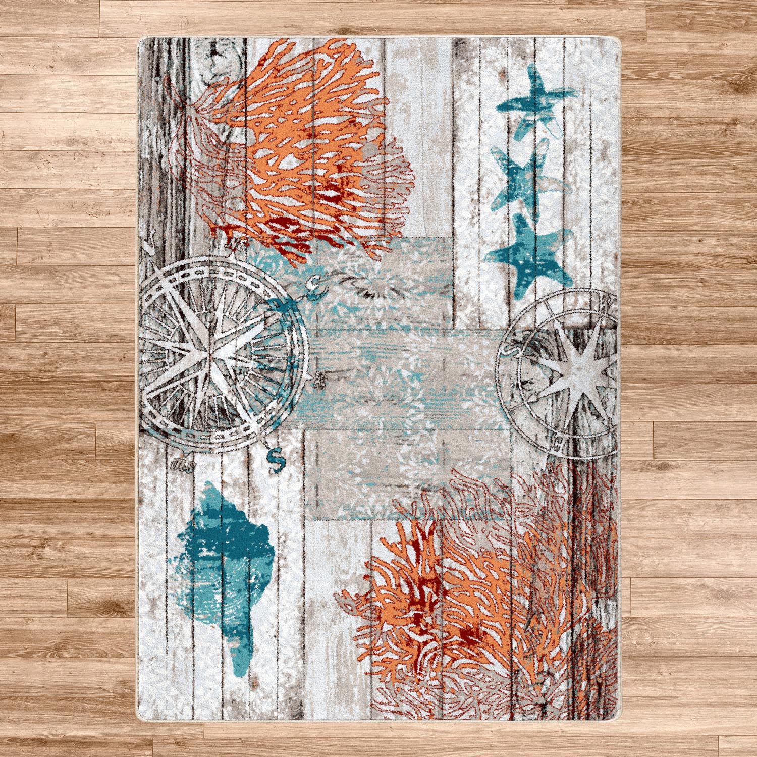 Boardwalk – Multi Coastal Rug - From Where Finds - 