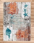 Boardwalk – Multi Coastal Rug - From Where Finds - 