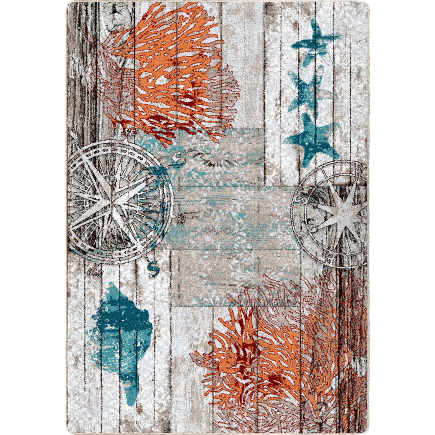 Boardwalk – Multi Coastal Rug - From Where Finds - 