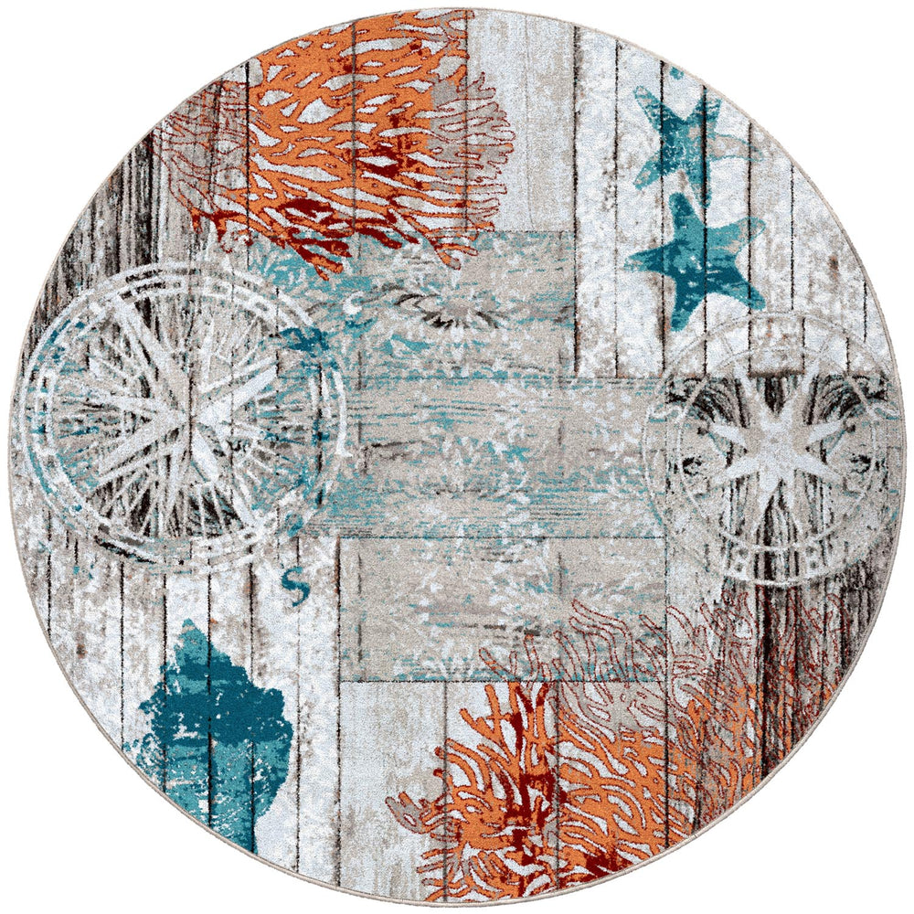 Boardwalk – Multi Coastal Rug - From Where Finds - 