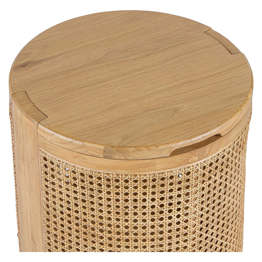 Bocana Storage Oak Side Table - From Where - 