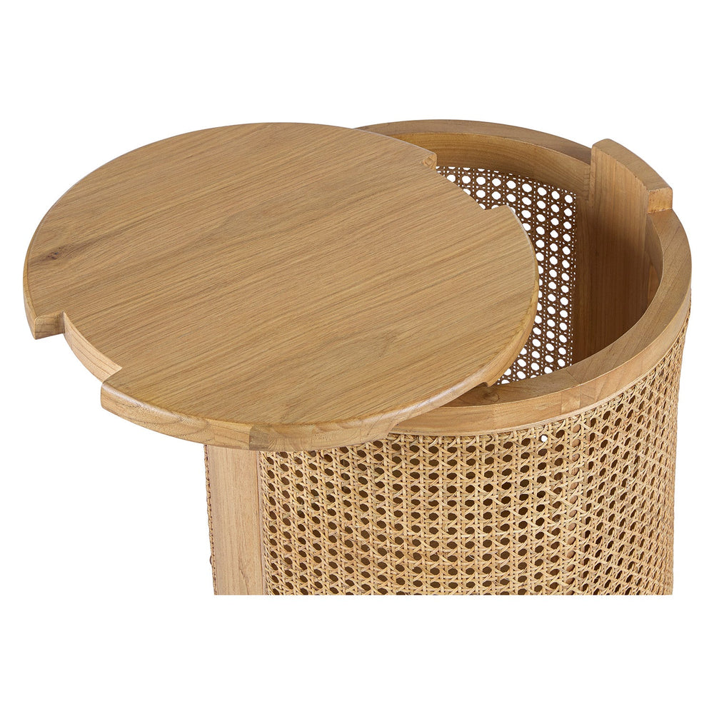 Bocana Storage Oak Side Table - From Where - 