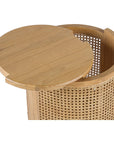 Bocana Storage Oak Side Table - From Where - 