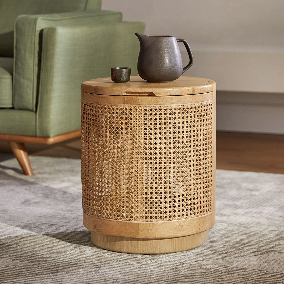 Bocana Storage Side Table Oak - From Where - 