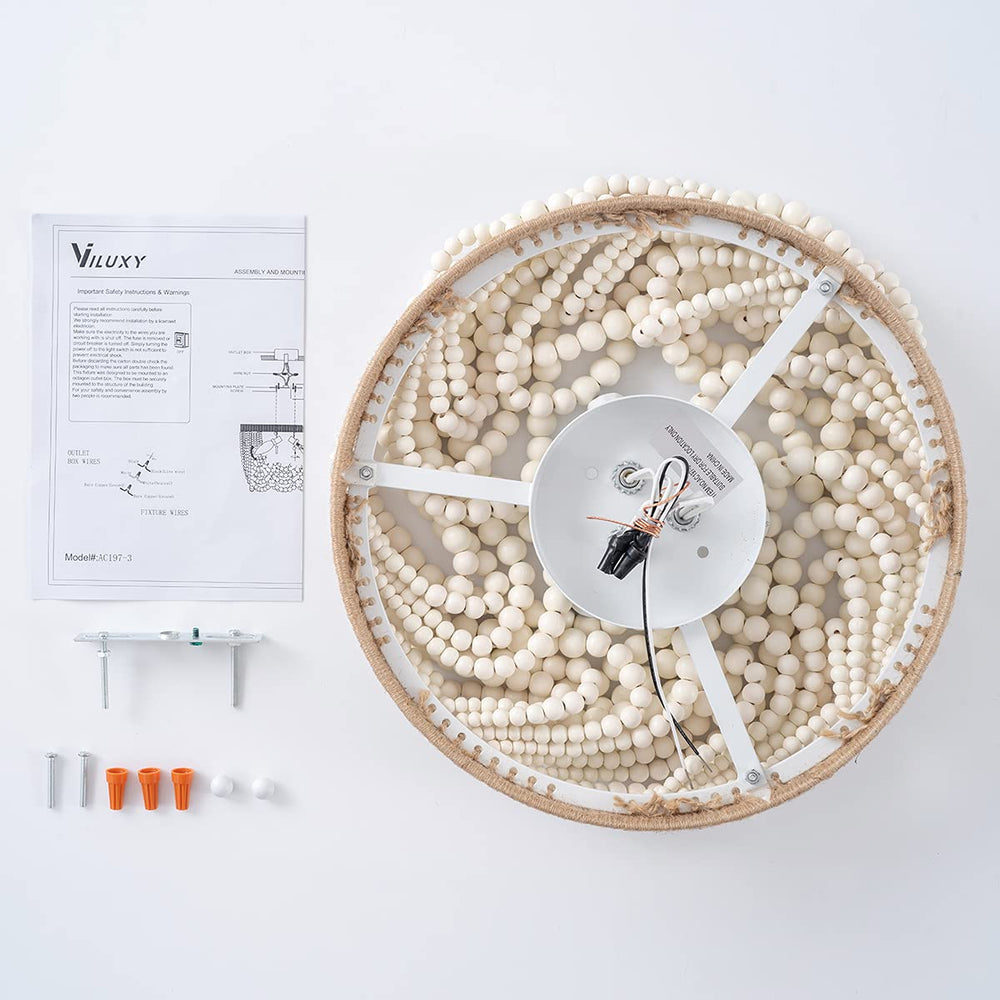 Bohemian Beaded Ceiling Light - From Where - 