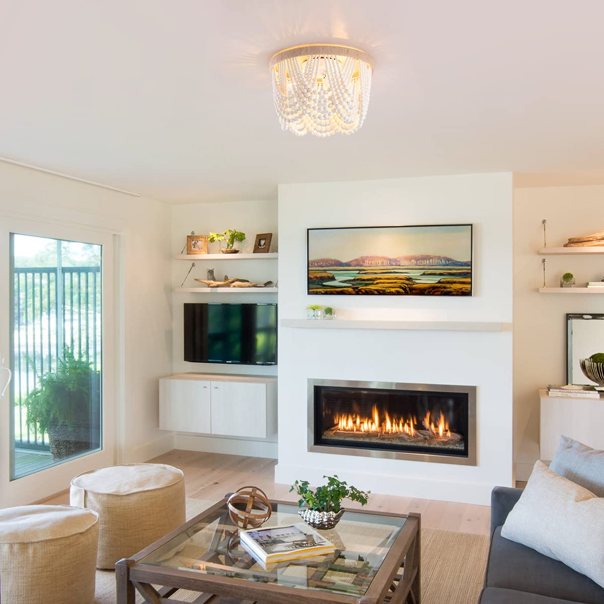 Bohemian Beaded Ceiling Light - From Where - 