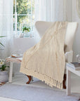 Bohemian Diamond Cotton Throw Blanket - From Where - 