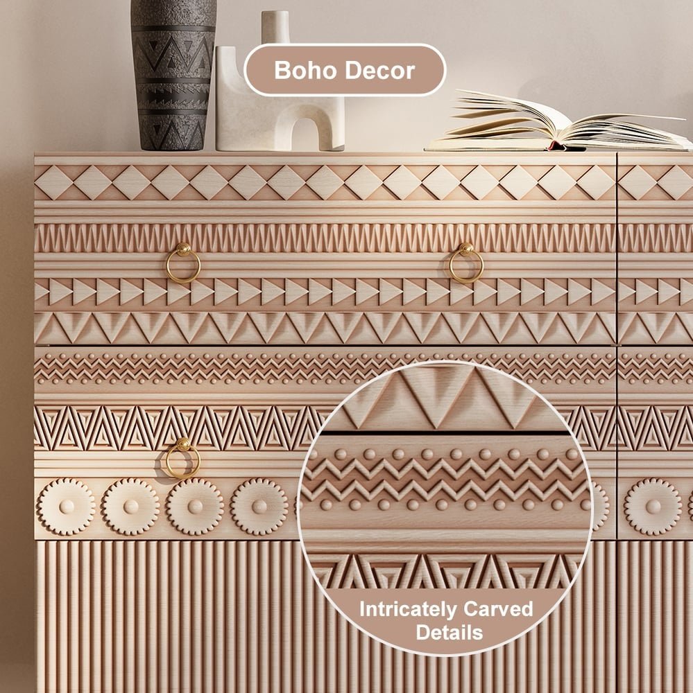 Boho Accent Dresser &amp; Storage Cabinet - From Where Finds -