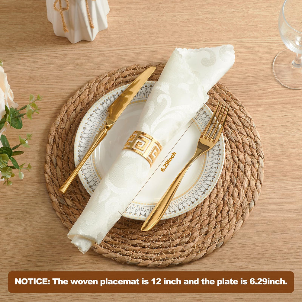 Boho Rattan Placemats (Set of 4) - From Where - 