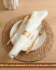 Boho Rattan Placemats (Set of 4) - From Where - 