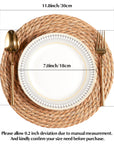 Boho Rattan Placemats (Set of 4) - From Where - 