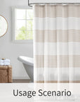 Boho Shower Curtain with Tassel - From Where - 