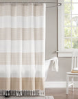 Boho Shower Curtain with Tassel - From Where - 