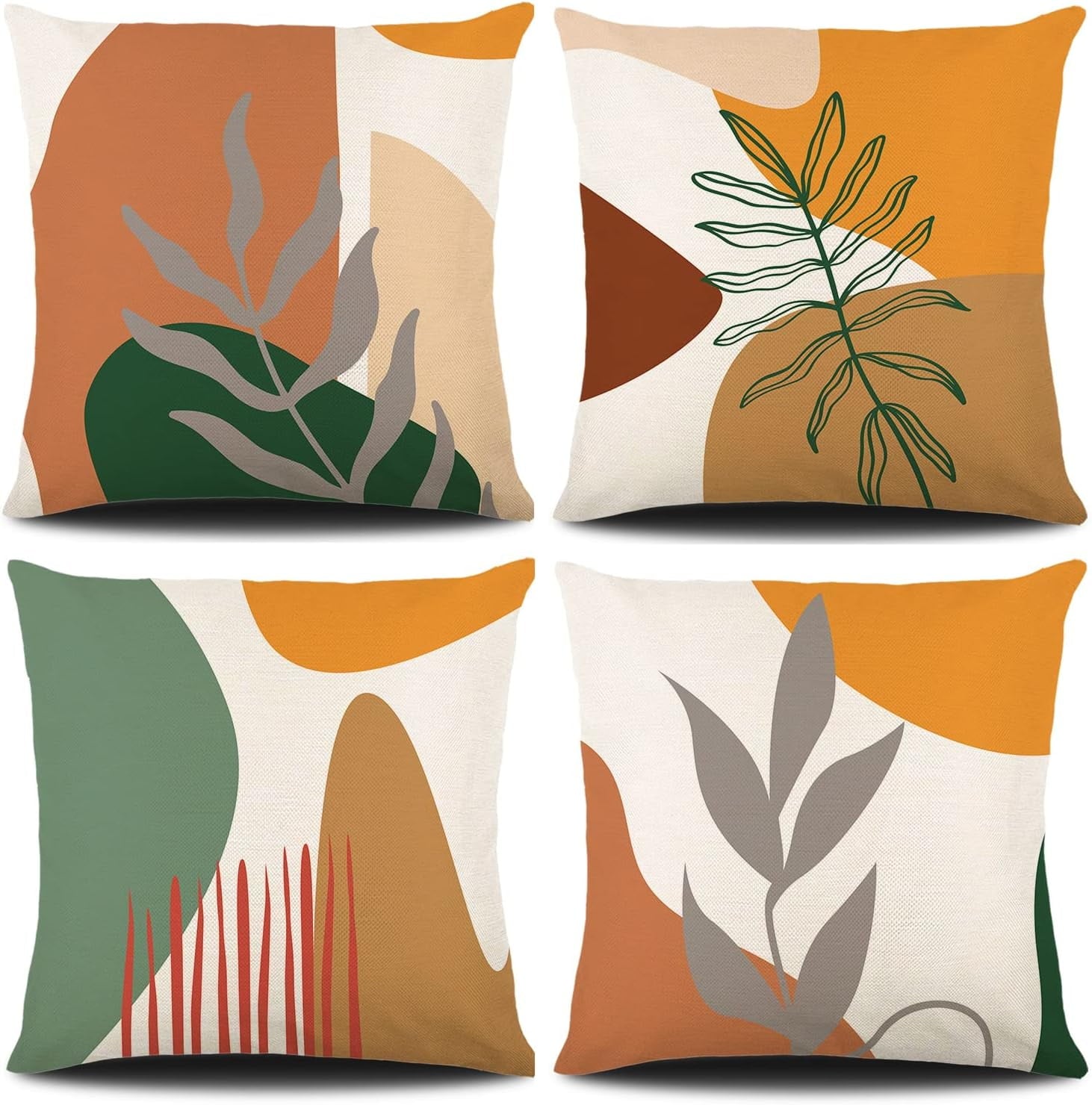 Boho Throw Pillow Covers Set of 4 - From Where - 