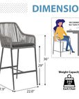 Boho Wicker barstools - From Where - 