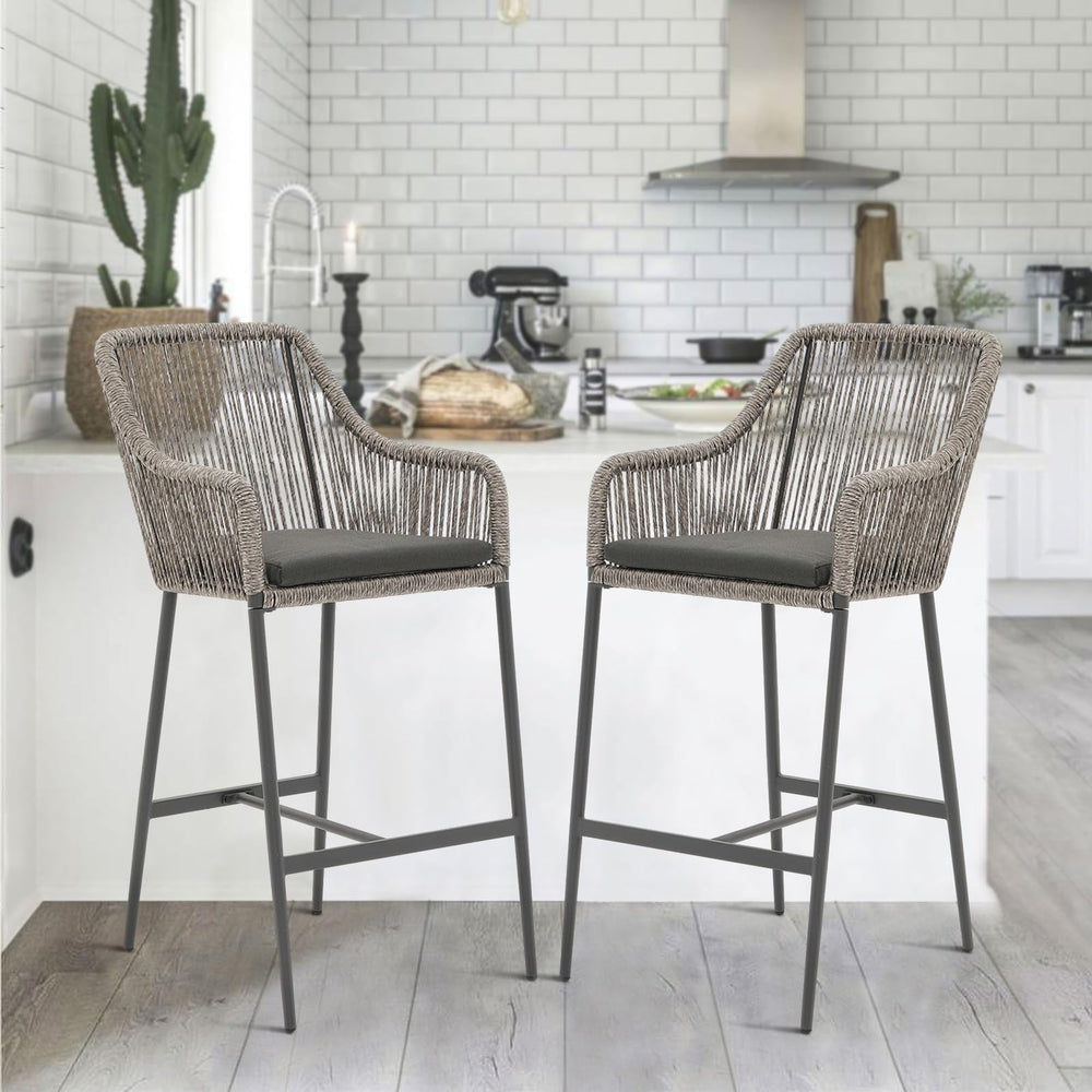 Boho Wicker barstools - From Where - 