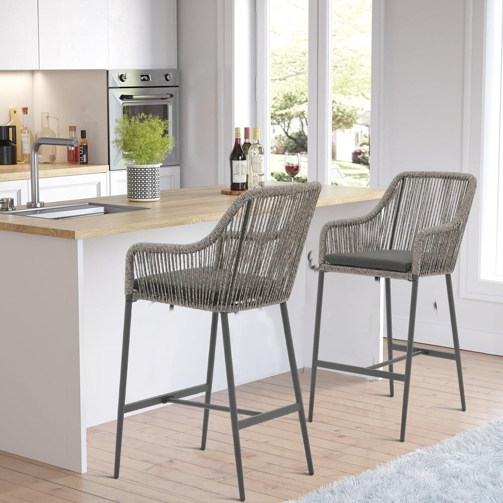 Boho Wicker barstools - From Where - 