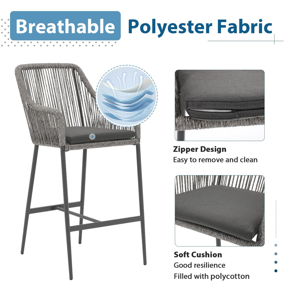 Boho Wicker barstools - From Where - 