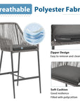 Boho Wicker barstools - From Where - 