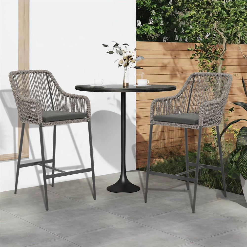 Boho Wicker barstools - From Where - 