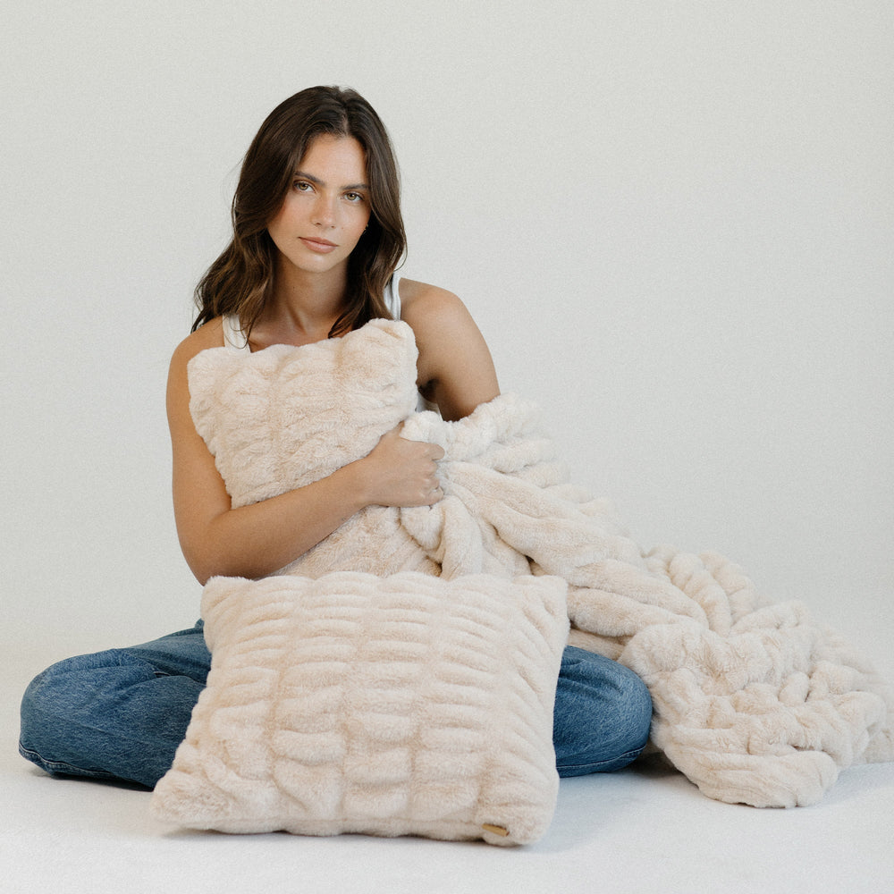 Bondi Beige Pillow - From Where Finds - 