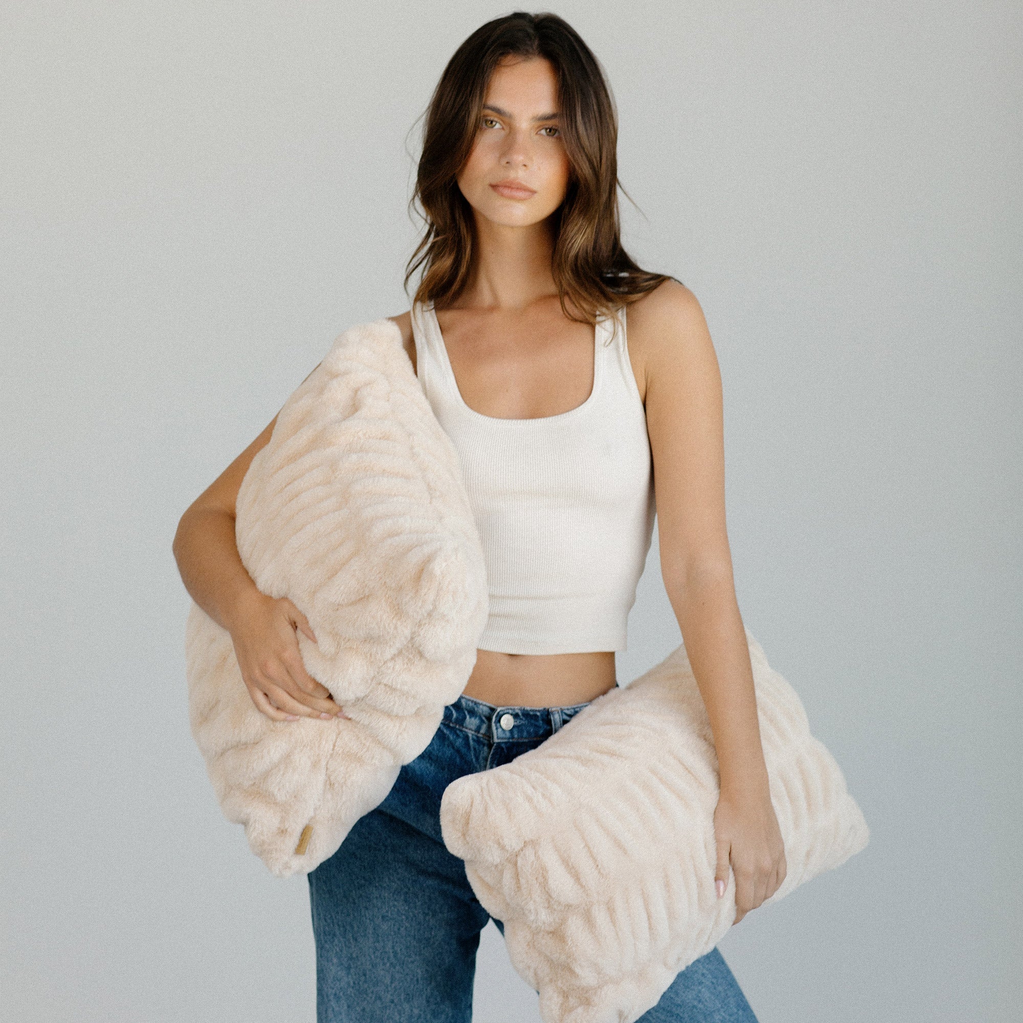 Bondi Beige Pillow - From Where Finds - 