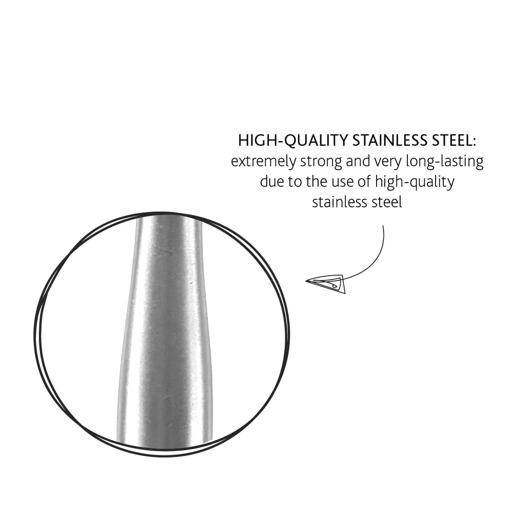 Boska Stainless Steel Cheese 4 Knife Set - Mini Copenhagen Knives For All Types of Cheese - Silver Non - Stick - Dishwasher Safe - For Kitchen Cooking - From Where - 