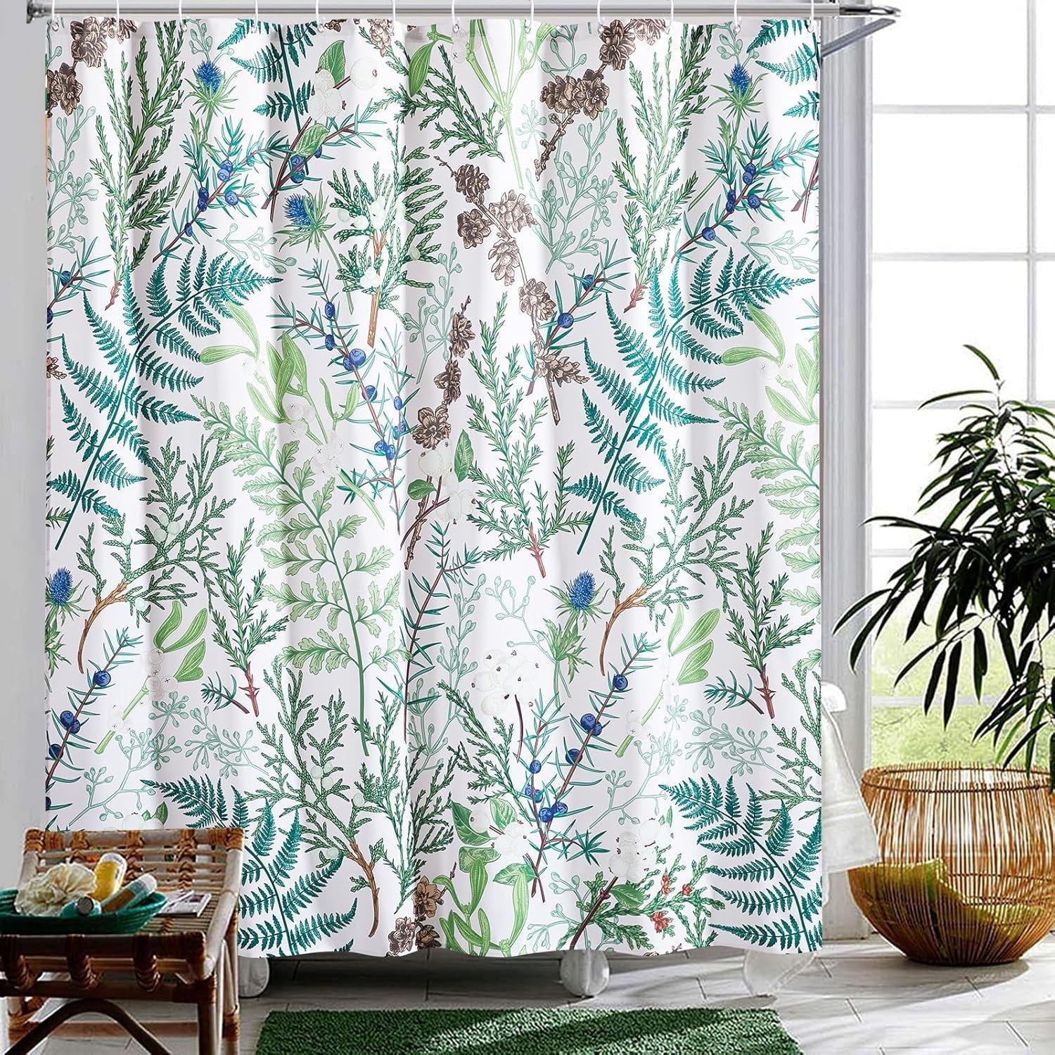 Botanical Shower Curtain - From Where - 
