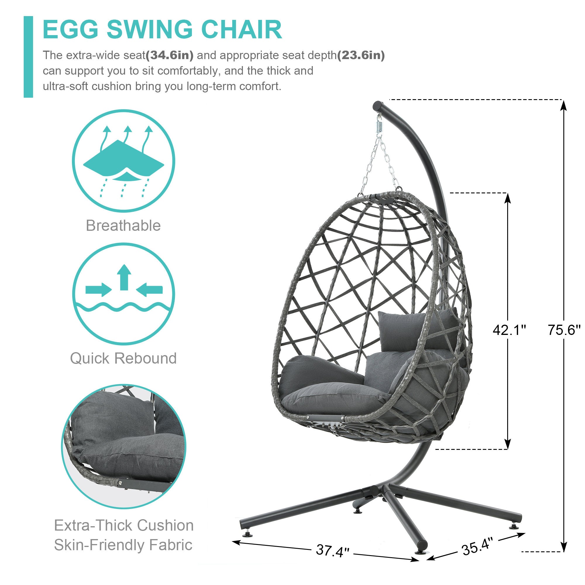 Bottorff Swing Chair with Stand - From Where - 