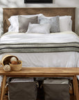 Braided Striped Decorative Throw Blanket - From Where - 