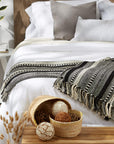 Braided Striped Decorative Throw Blanket - From Where - 