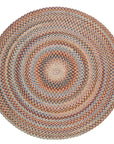 Braided Wool Geometric Area Rug - From Where - 