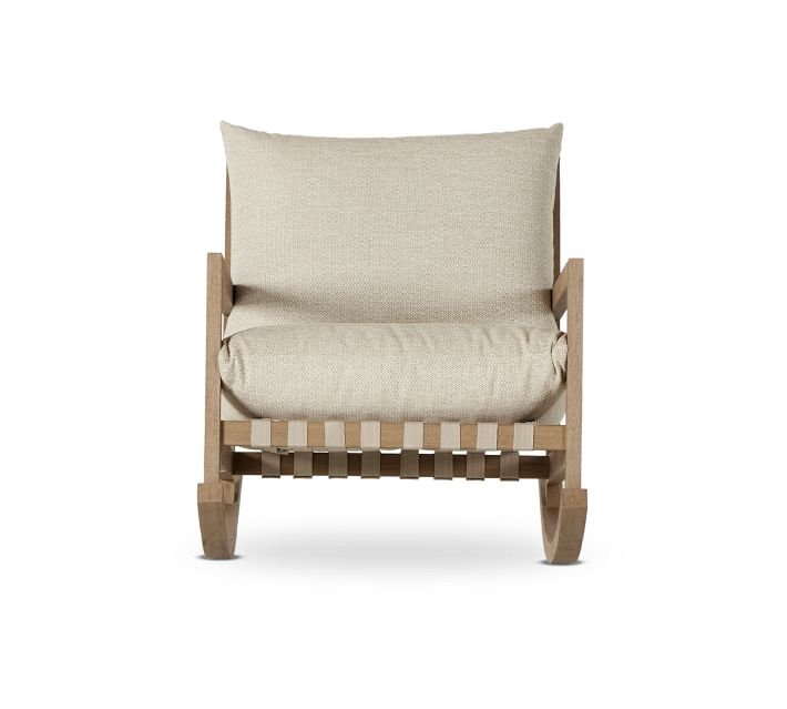 Branson Teak Outdoor Rocking Chair - From Where Finds - 