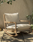 Branson Teak Outdoor Rocking Chair - From Where Finds - 