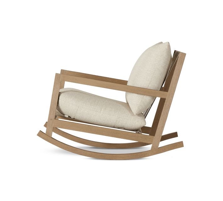 Branson Teak Outdoor Rocking Chair - From Where Finds - 