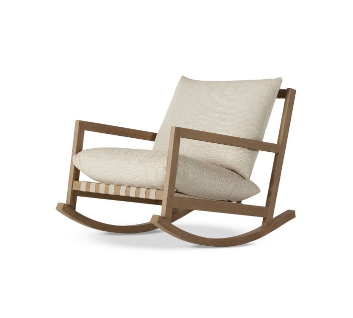 Branson Teak Outdoor Rocking Chair - From Where Finds - 