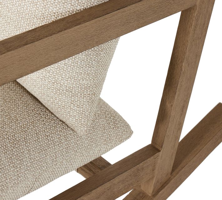 Branson Teak Outdoor Rocking Chair - From Where Finds - 