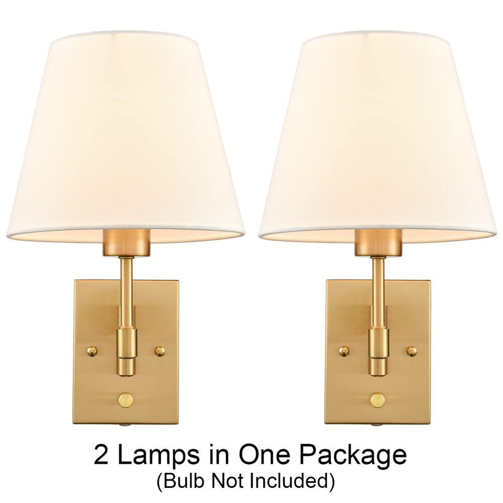 Brass Swing Arm Wall Lamp (Set of 2) - From Where - 