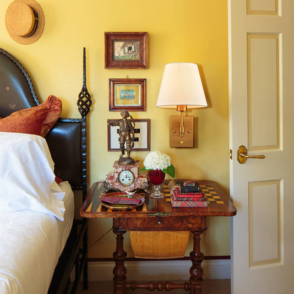 Brass Swing Arm Wall Lamp (Set of 2) - From Where - 