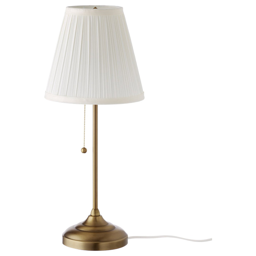 Brass/White Table Lamp - From Where - 
