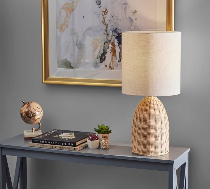 Braxton Rattan Table Lamp - From Where - 