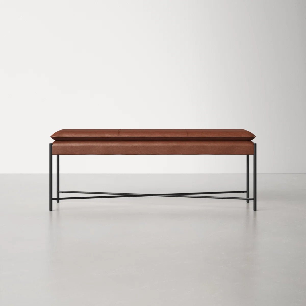 Braylon 50&quot; Vegan Leather Bench - From Where - 