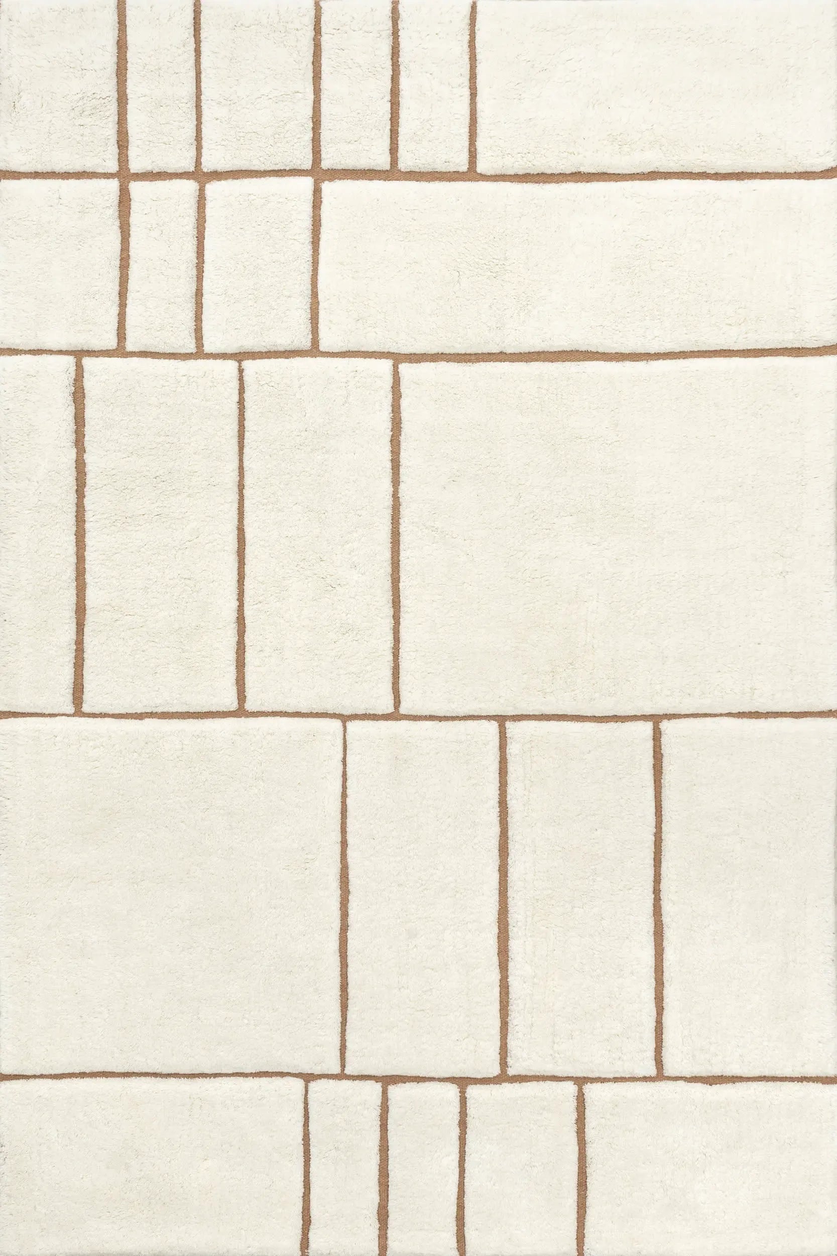 Brega Geometric New Zealand Wool Rug - From Where Finds - 
