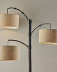 Brendan 3-Arm Metal Arc Floor Lamp (82")