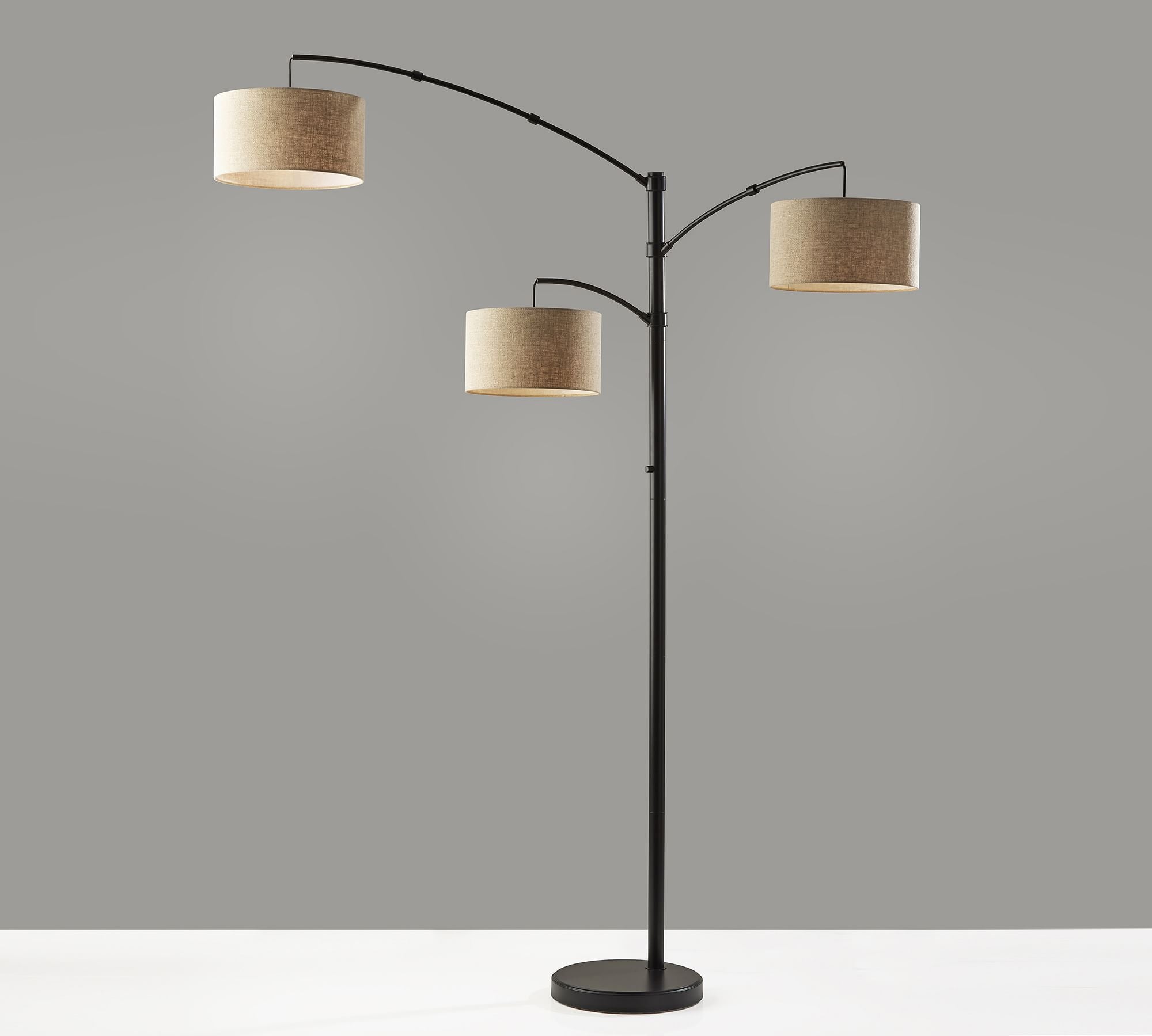 Brendan 3 - Arm Metal Arc Floor Lamp (82") - From Where Finds - 